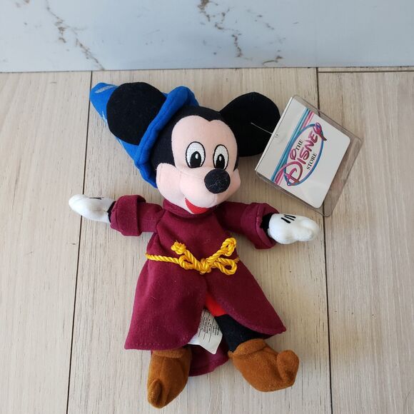 Disney Store Mickey Mouse Fantasia Sorcerer's Apprentice Plush Toy 10" NWT - Picture 1 of 6